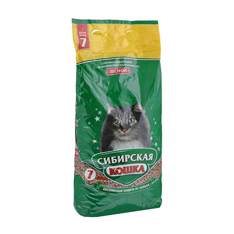 Древесный наполнитель Сибирская Кошка Лесной (7 л)